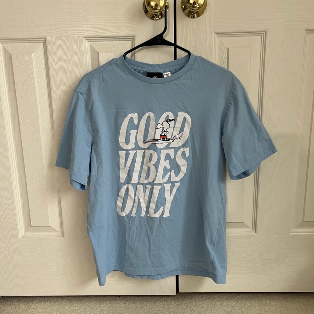 H&M Snoopy - Good Vibes Only Shirt